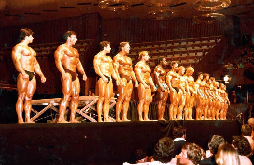 Tony Emmott at the 1980 Mr Olympia.