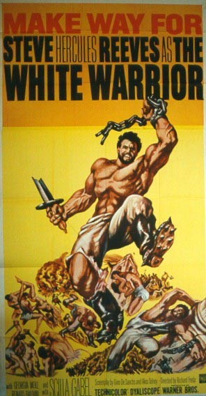 Steve Reeves poster for The White Warrior